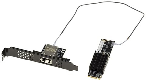 KALEA-INFORMATIQUE Carte contrôleur réseau M2 RJ45 10G LAN 10 GIGABIT ETHERNET pour Port M2 de Type PCIe, clé M ou B+M avec CHIPSET AQUANTIA AQC113