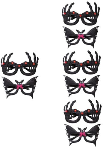 SOIMISS 8stücke Teiliges Halloween Brille Mit Skull Hand Und Fledermaus Design Lustige Partyaccessoires Für Kostüme Fotobox Requisiten Und Halloween Feiern