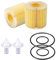 2stk Motorölfilter, Ölfilter mit Ablassstopfendichtung Kompatibel mit Toyota Rav4 Highlander Sienna & Lexus NX200T RX350/450h/450hL & Lotus