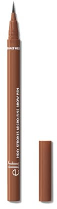 e.l.f. Holy Strokes Micro-Fine Brow Pen, Für einen Natürlichen Look, Langanhaltender Augenbrauenstift, Wasserfest & Wischfest, Vegan & Tierversuchsfrei, Soft Brown