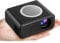 Mini Projector, Portable WiFi Phone Projector 1080P Full HD Video Projector, Home Theater Movie Projector, Small Video Projector Compatible with iOS/Android/Tablet/PC/TV Stick/USB(Black)