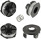 JAMHER Lot de 3 Bobines de fil pour Makita 196146-9/195858-1, Long: 8m, Ø1,60 mm pour Akku 18 V DUR181Z, DUR181RF, DUR181RF, DUR181 (3 Bobine+1 Capuchon+1 Ressort)