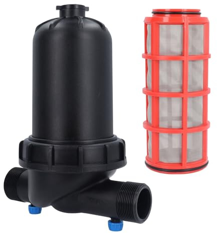 Nutriess T-Typ Tropfbewässerungsfilter, Mikrosprühtechnologie, 1,5-Zoll-Scheibe, UV-beständig, Garten- und Landwirtschaftsfilter für eine effiziente Wasserverteilung (1.5in Screen Filter)