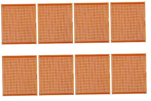 8pcs Pcb Breadboard Kit Single Sided Circuit Boards for Electronics Projects for DIY Soldering and Experimentation Convenient Corner for Easy Assembly