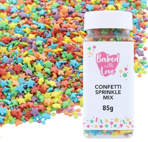 Baked with Love 85g Confetti Bright Sprinkles