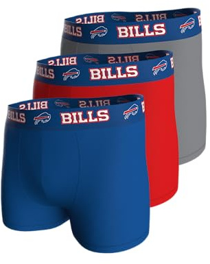 NFL Herren 3pk Boxers Bills Underwear (3er Pack)