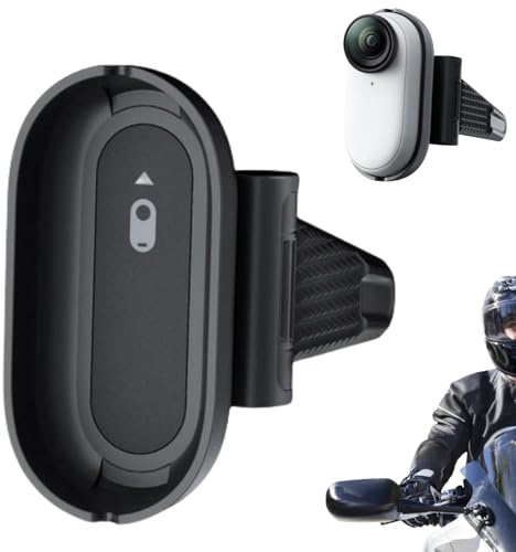 Generico Helmkamera Halterung für Insta360 GO 3 / GO 3S Action Kamera First-Person-Perspektive Feste Motorradhelmhalterung Seitliche Montage