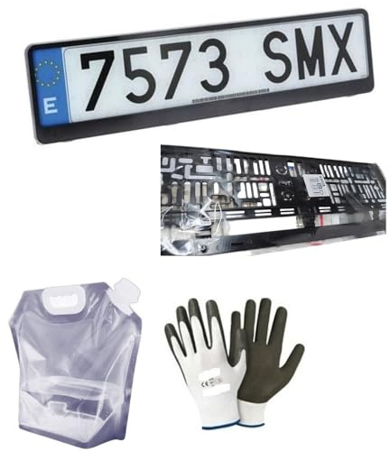 Car Number Plate Holder for Secure License Plate Holder 51 x 13.5 cm, Suitable for Front/Rear - for Foreign Plates Approved - Polish, Lithuan, etc. Compatible with Mazda MX-5 2.0L Skyactiv-G RF aut
