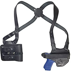 VlaMiTex S1M2 Leder Schulterholster Holster für Glock 17 19 22 23 25 31 32 38 44 45 48