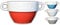 Riya Suppentasse Suppen Tasse Suppenschüssel Schüssel Suppenterrine Landhaus mit Motive Suppe das Tags (4er Sparset)