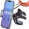 CAW.CAR Accessories Support de téléphone en métal pour vélo et moto - Le seul support de guidon incassable pour iPhone, Samsung ou tout autre smartphone. +100 pour plus de sécurité et de confort