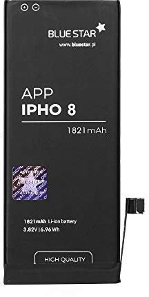 Bluestar Akku Ersatz kompatibel mit iPhone 8 1821 mAh 3,82V Austausch Batterie Handy Accu APN 616-00357