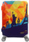 7-Mi Wasserabweisender Print Trolley Case Schutzhülle für 26/27/28 Gepäck Staubschutzhülle Waschbarer Reiseetui Protector L World Travel