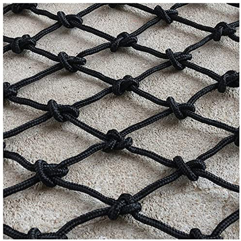 NAKAN Black Safety Netting, Indoor Balcony Protective Netting, Stair Railing Net, Outdoor Garden Plant Net, Truck Trailers Cargo Netting, 1x3m(3x10ft)