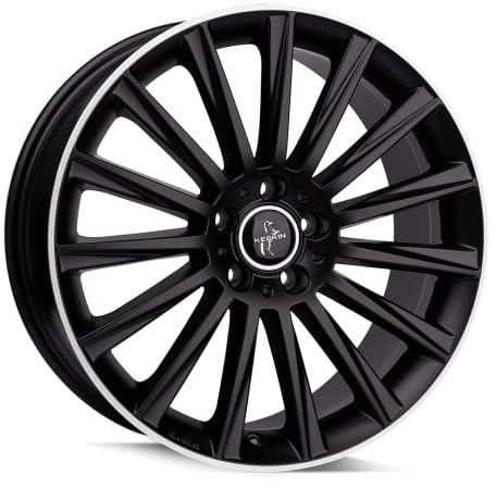 Keskin KT18 8JX18 5/112 ET45 72.6 MATT BLACK LIP POLISH Alufelge