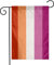 YANGHOME Gay Lesbian Pride Flagge, Flachs, Nylon, Jute, Leinenstoff, Gartenflagge, Bauernhaus, Dekoration, Briefkasten-Dekoration, Willkommensschild, 30,5 x 45,7 cm, kleine Mini-Größe, doppelseitig.