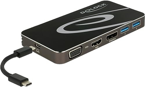 Delock USB Type-C 3.2 Dockingstation 4K HDMI+ DP Digital/Daten Digital/Display/Video