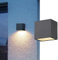 SLV Wandaufbauleuchte SITRA S Single / Beleuchtung für Wände, Wege, Eingänge, LED Spot außen, Aufbau-Leuchte Outdoor, Gartenlampe / IP44 6.2W 580/620lm 3000/4000K CCT SWITCH anthrazit