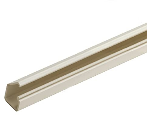 Artiplastic Mini-Kabelkanal 10 x 10 mm, Weiß, 2 Stück à 1 m, Abdeckung, KABELMANAGEMENTABDECKUNG, 10 mm x 10 mm