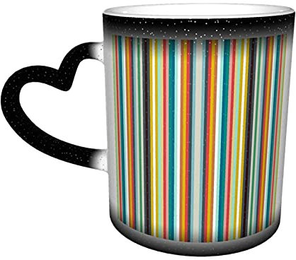 Keramik Tasse Lama Streifen Wärmeempfindliche Farbe ändernde Tasse in den Himmel Kaffeetassen personalisierte Geschenke