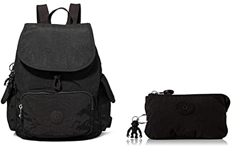 Kipling City Pack S Women's Backpack Handbag, Black Noir, One Size Women's Creativity S Pouches/Cases, Black Noir, One Size