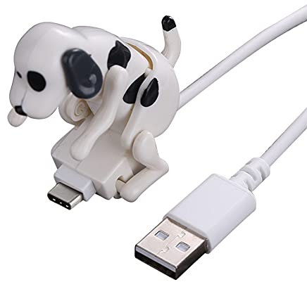 Streuner Hund Ladekabel, Hund Smartphone USB Kabel Ladegerät USB Daten Übertragung,Mobiles Welpendatenkabel Handy Ladekabel, Hundespielzeug für Verschiedene Modelle von Handys Typ-C tragbar