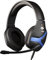Konix FFF Casque Gaming Filaire pour PS4, PS5, Switch, Xbox One et Series X|S - Microphone 45° - Câble 1,5 m - Prise Jack 3,5 mm - Noir et Bleu