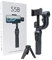 Oyrcvweuy S5B 3-Axis Gimbal Stabilizer for Smartphones & Action Cameras, Face/Object Tracking, Anti-Shake, 12H Battery, Black, USB Connector
