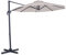 VONROC Parasol Inclinable Beige - Parasol de Jardin Extérieur Déporté 3 Mètres de Diamètre – Parasol Inclinable 360°C - Avec Voile Protection UV Indice 50+