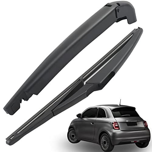 Rear Wiper Arm Blade Back Windscreen Wiper Assembly Replacement for Fiat 500 2007-2018, All Season Clean Window Natural Materials OEM: 51787577