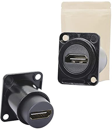 Adaptout 2X Embase Femelle HDMI Type neutrik Femelle Femelle Flight Case a Visser