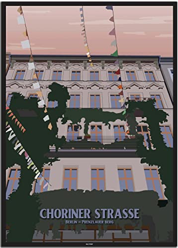 BLN PRINT Prenzlauer Berg: Choriner Straße (1) - Vintage Travel Poster