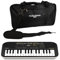 SA-51 Mini Tastiera 32 Tasti: Tastiera Digitale Portatile e Leggera per Bambini, Compatibile con Cuffie - MusicalStore2005 (Tastiera SA-51 con Borsa, Nero/Grigio Chiaro)