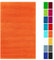 Lashuma Badezimmer Läufer ausgefallen 50x80 cm, Linz Frottee Badematte absorbierend flauschig Orange