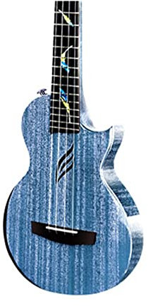 EIFINE Einteilige Mahagoni-Ukulele 26-Zoll-E-Ukulele-Tenor-Vier-Saiten-Gitarre mit Tonabnehmer-Saiten-Musikinstrumenten (Color : Blue, Size : 26 inches)