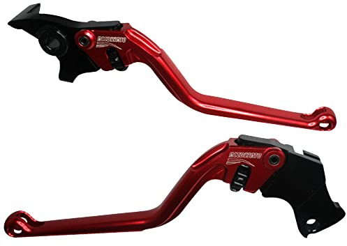 ACCOSSATO Paar rote Hebel für KTM Rc 125/125 Duke von 2014 bis 2021 (CC 125)