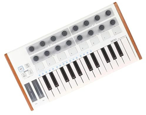 Pianoforte Elettronico Tastiera Controller Portatile Bianca Pianoforte Elettronico Mini Tastiera A 25 Tasti Strumento Per Pianoforte