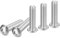 DTGN 5/16-18x1-1/4 Vis à Tête Cylindrique à Six Pans Creux 10 Pièces Convient pour les Machines Acier Inoxydable 304 18/8 Fixations UNC à Filetage Complet à Entraînement Hexagonal