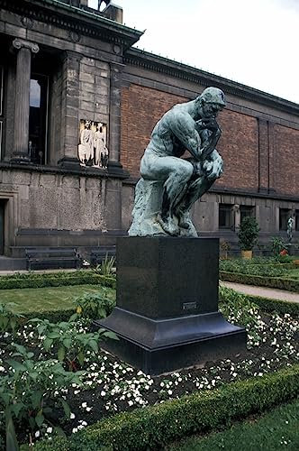 Leinwanddruck Und Poster Wand-Kunst Bild Reproduktion die Denkerstatue von Auguste Rodin für Wohnkultur 60x90cm