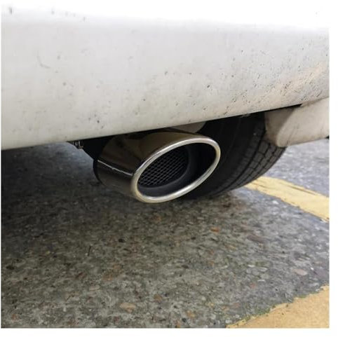 Auto Endschalldämpfer Für Toyota Für Yaris 2008 2009 2010 2011 Edelstahl Auto Schalldämpfer Endrohr Auspuff Tipps Styling Moulding Trim Auto Schalldampf (Farbe : Silber)