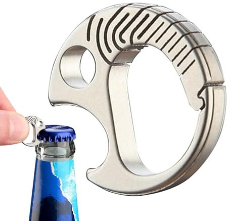 Bottle Opener Keyring Pendants, Bottle Opener, Multifunctional Portable Fish Shaped Key Chain Tool, Practical and Stable Beer Bottle Opener for Birthday, Easter, Christmas