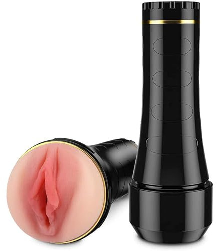 Huzoomtoyz Realistische Masturbator Taschenmuschi Realistisch Groß Masturbieren für Männer Sex Spielzeug für die Männer Solo Manuelle Cup-Masturbatoren Sex toys Penis Masturbatoren mit 3D Vagina Pussy