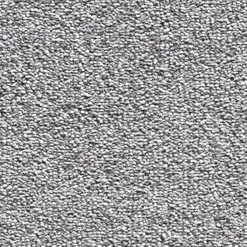 Tuda Carpets | Serenity 17.5mm Deep Saxony Pile Carpet with Action Back, 19.5mm Total Height | Silver Grey (75) - 4m x 5.5m (13ft1 x 18ft)