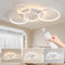 MOUNM LED Deckenleuchte Dimmbar 3000K - 6000K, Moderne Deckenlampe, Wohnzimmer Lampe Decke 60W 5600lm, für Schlafzimmer, Küchen Flure, Balkone, Badezimmer,Haustüren, Kinderzimmer, 80 * 52cm
