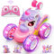Jofuni Voiture Telecommandé Enfant Rechargeable, Voiture Télécommandée Fille, Jouet Enfant 3 4 5 6 Ans Fille, Licorne Jouet, Cadeau 3 4 5 6 Ans, Licorne Cadeau pour De 3+