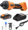 DOVAMAN DCT01A Fresadora para Pladur Inalámbrica 20V, Control de Polvo del 98%, Motor Brushless, 30.000 RPM, Cambio de Broca sin Herramientas, Profundidad Ajustable, LED, con Bolsa y Batería