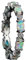 YWeiLiangSan Opal Glow Eternity Ring – Farbenfroher ovaler Stein, stapelbar, geeignet für Damen/Freundinnen (Silver white,9)