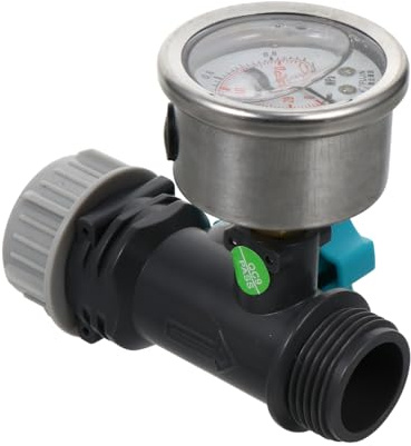 SOIMISS Wasser druckregler mit Manometer Einfach Vielseitig für Gartenbewässerung Geeignet für Wasseranschlüsse Sicher und Dicht Langlebig Kompatibel mit Gartenschläuchen