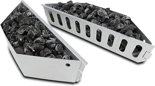 QuliMetal cesti separa carbone per Weber barbecue a carbone da 47, 57, 67 cm, Char-Basket per Weber 7403, cesti separa carbone, supporti per carbone e bricchetti per Kettle, One Touch, Master Touch