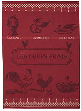 Coucke Geschirrtuch, Jacquard, frische Eier